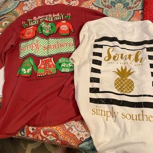 Simply Southern long sleeve tshirts